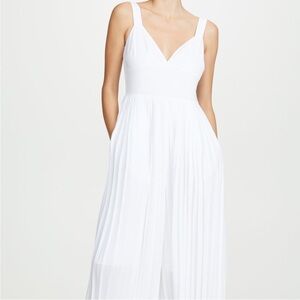 Vince pleated White Jumpsuit